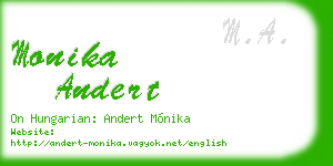 monika andert business card